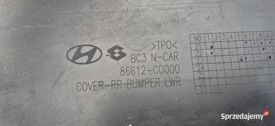 HYUNDAI I20 III 3 NLINE DOKŁADKA ZDERZAKA TYŁ Bieleń
