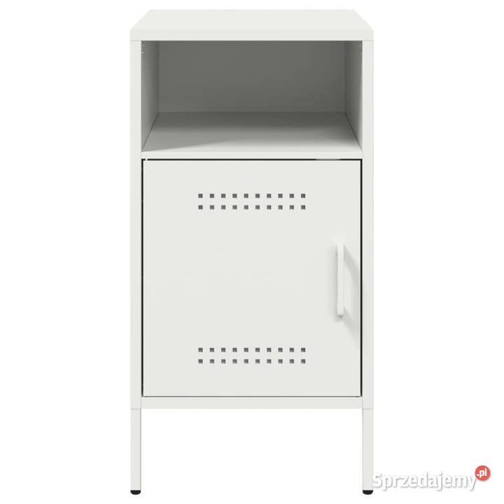 Szafka nocna biała 36x39x68 stal WM843076 Szafki Warszawa