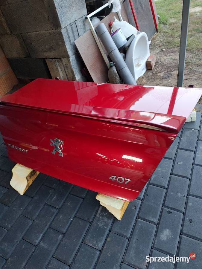 Sprzedam klapę bagażnika tył i zderzak peugeot Gizałki