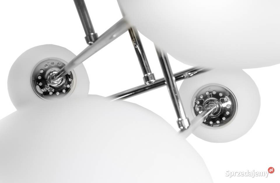LAMPA WISZĄCA SUFITOWA ŻYRANDOL CHROM KULE 6 KUL Choroszcz sprzedam