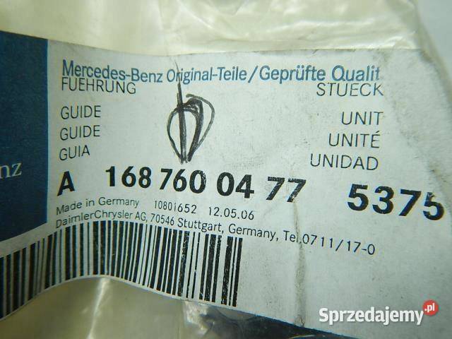 PLASTIK OSŁONA KLAMKA DRZWI MERCEDES W168 osobowe