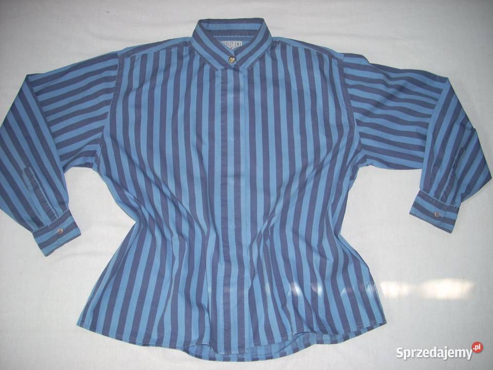 Koszula W Paski Bawełna 40 42 Bluzki i koszule