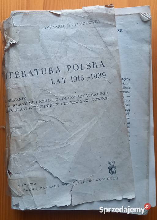 Literatura Polska 19181939 Matuszewski 1970 literatura piękna - proza polska Małkinia Górna