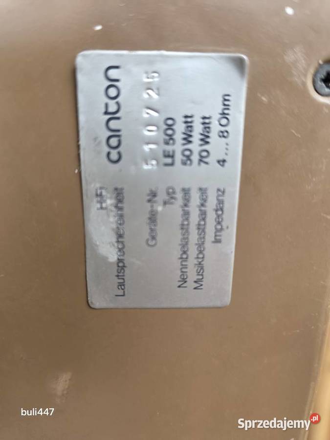 canton le500 fornir vintage Chełm Śląski sprzedam
