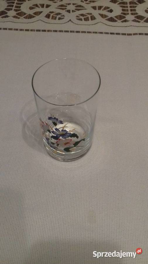 Szklanki klasyczne z kwiatami Vintage do Kraków
