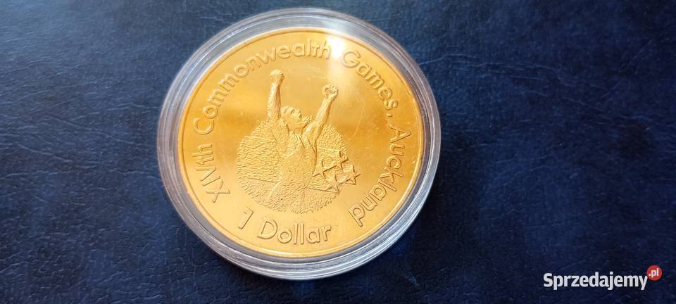 Stare monety 1 dolar 1989 Nowa Zelandia Lesko