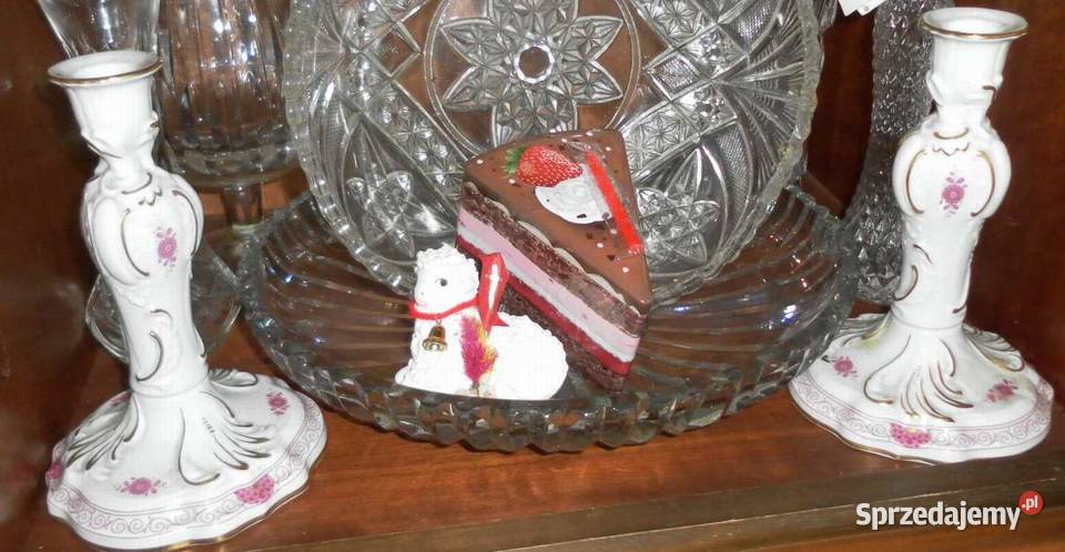 Piękny Porcelanowy Komplet w Stylu Miśnieńskim Kraków