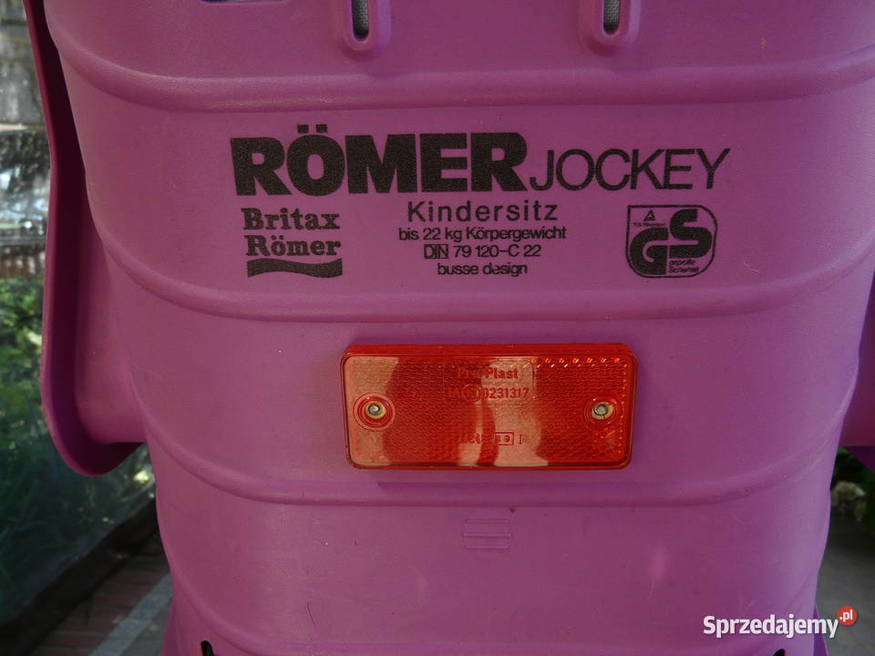 Fotelik Rowerowy ROEMER Jockey Britex wykładzina łódzkie Wieruszów