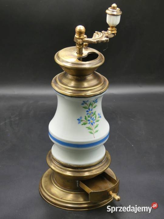 Duży niespotykany młynek do kawy sygnowany wielkopolskie Poznań