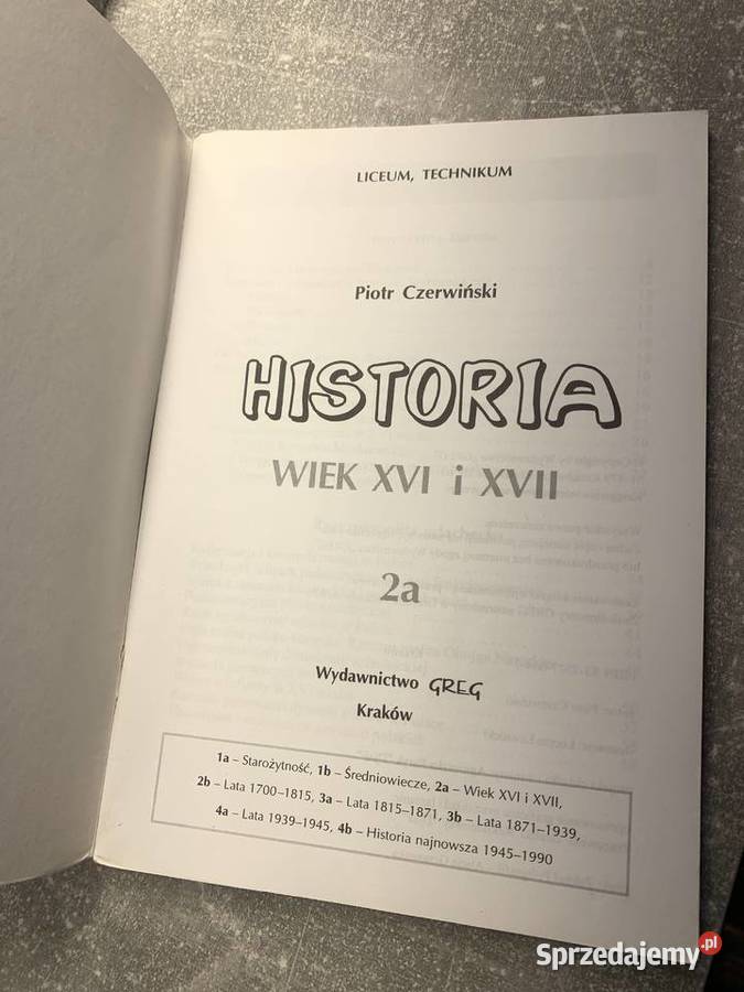 Historia ściąga wiek XVI i XVII Greg HIT podkarpackie Jasło