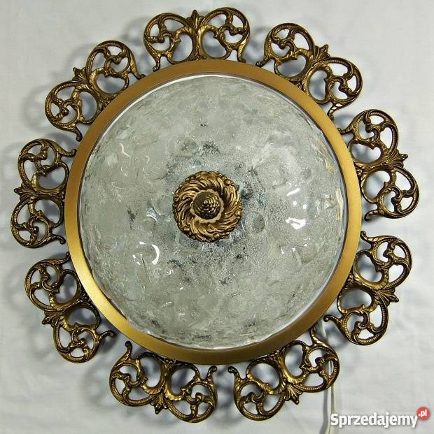 DUŻY MOSIĘŻNY PLAFON ŚLICZNY Antyki dolnośląskie Wrocław sprzedam