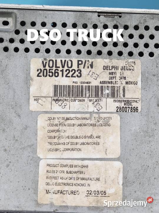 Radio Delphi Delco 20561223 Volvo PN Zawichost
