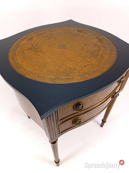 Drewniany stolik z szufladkami vintage lubuskie Zielona Góra