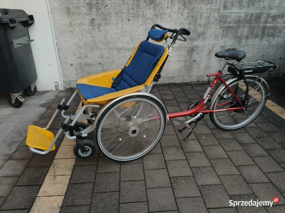 Rower z wózkiem inwalidzkim riksza okazja Karłowice