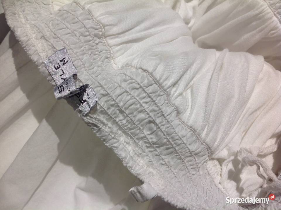 Sukienka Letnia Damska FIZZ STYLE M Biała Haft Rozmiar 38(M) Nowa Sól sprzedam