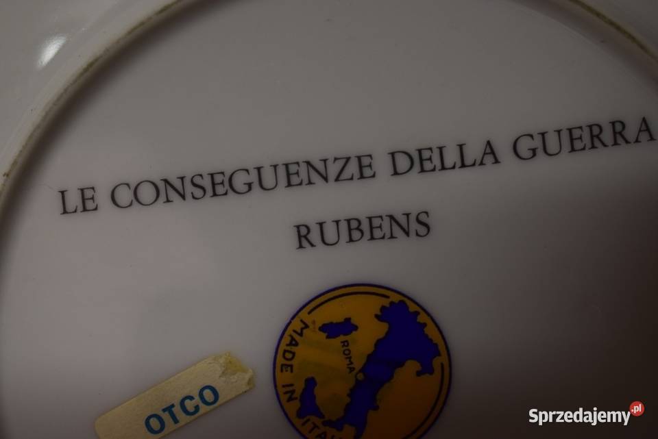 Talerz ozdobny Konsekwencje wojny Peter Rubens Chełmno