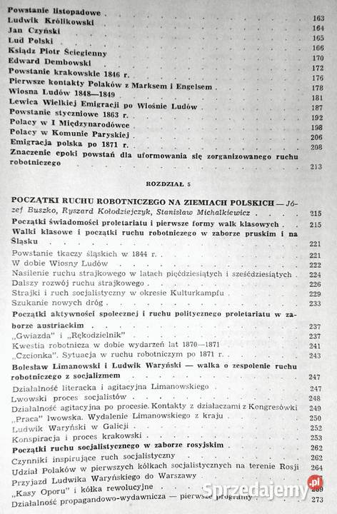 Historia polskiego ruchu robotniczego do 1890 Chełm