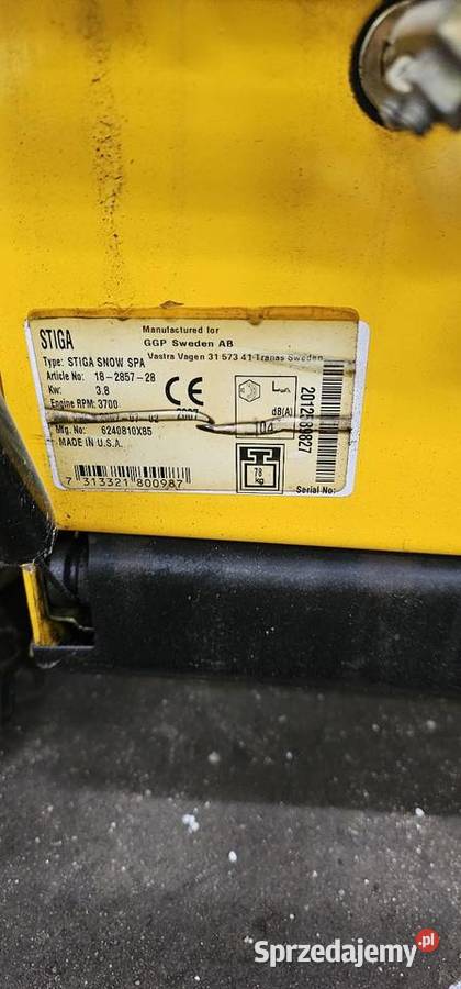 Odśnieżarka Stiga Snow SPA Jarocin