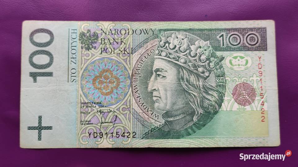 Banknot kolekcjonerski 100 1994 seria Pruszków