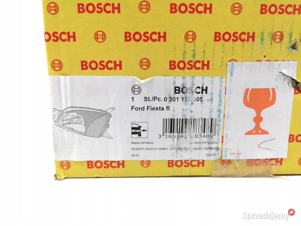 LAMPA LEWY PRZÓD BOSCH FORD FIESTA MK4 9502