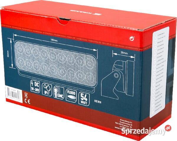 Lampa robocza LED prostokątna 54W 3960 lm 1030V