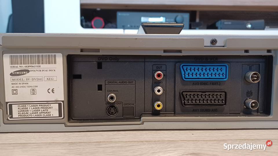 Samsung SVDVD40 XEG dual deck SVHSDVD Magnetowidy Włocławek sprzedam