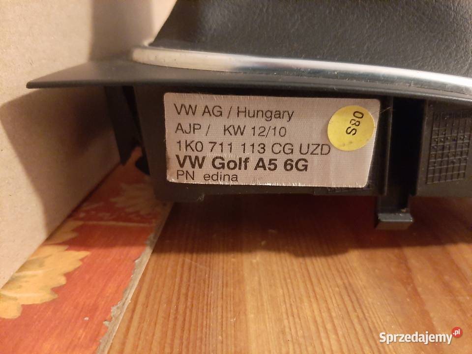 Gałka zmiany biegów z mieszkiem Volkswagen Golf Wejherowo