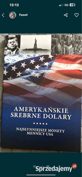 Kolekcjonerskie wydanie srebrnych dolarów sprzedam
