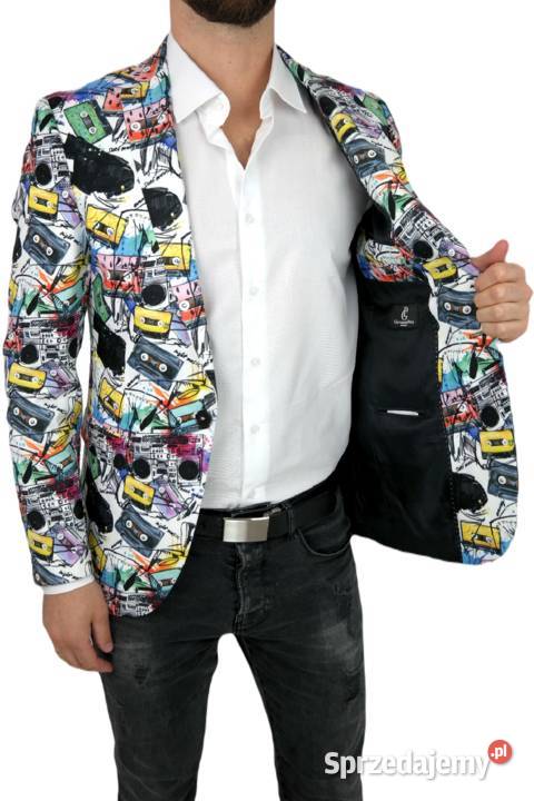 GIOVANNI PERA Marynarka Męska D616 Muzyczna sprzedam