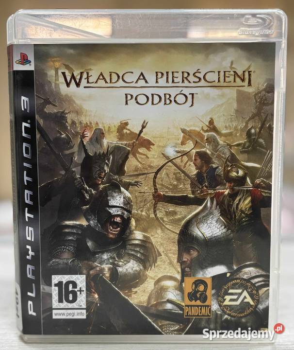 Gra 3 Władca Pierścieni Podbój Sony Playstation 3 Kultura i Rozrywka warmińsko-mazurskie sprzedam