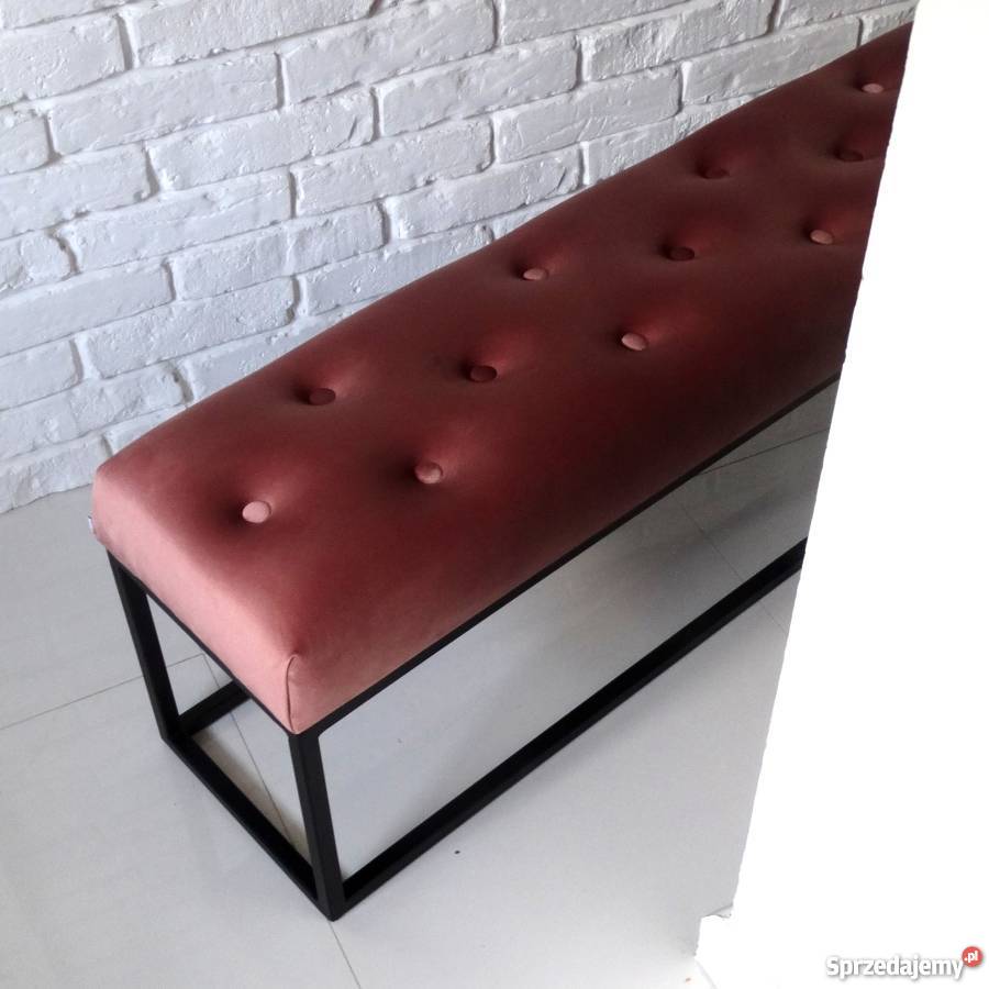 Loft ławka na metalowym stelażu konstrukcji Łódź