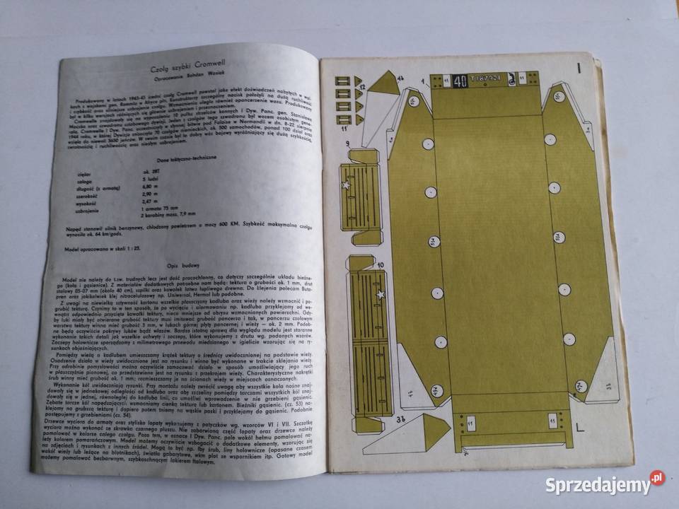 Model kartonowy A27M Cromwell Mk VII Terpol śląskie sprzedam