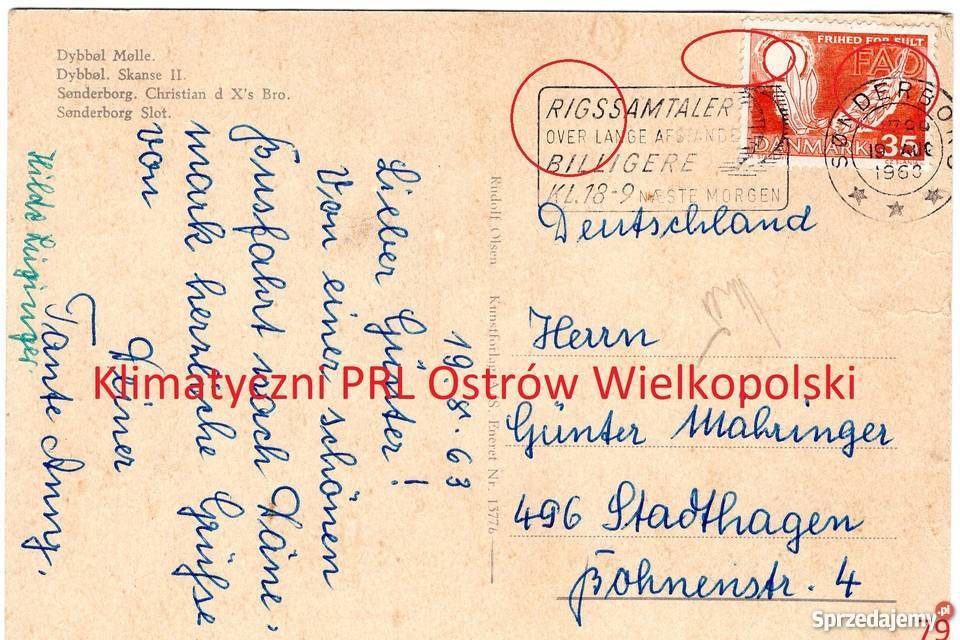 Pocztówka Post card Sonderborg Snderborg Dania Bielsko-Biała