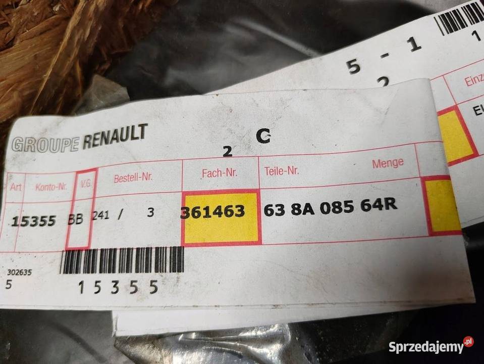 Nowe Wygłuszenie Błotnika Prawy Przód Renault osobowe Pleszew