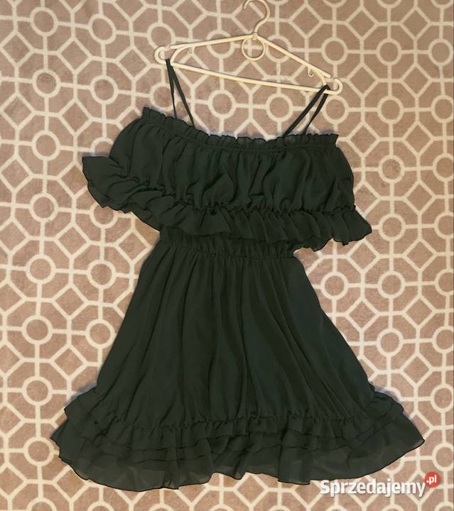 Sukienka hiszpanka butelkowa zieleń Grudziądz