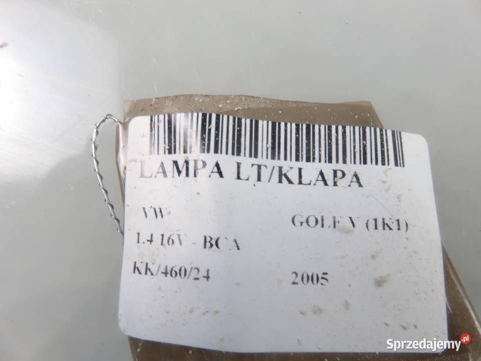 LAMPA LEWA TYLNA KLAPA VW GOLF V 1K1 1K6945093E