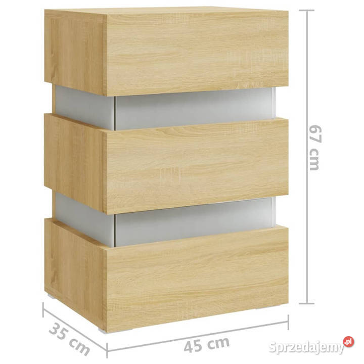 Szafka nocna dąb sonoma 45x35x67 materiał Warszawa