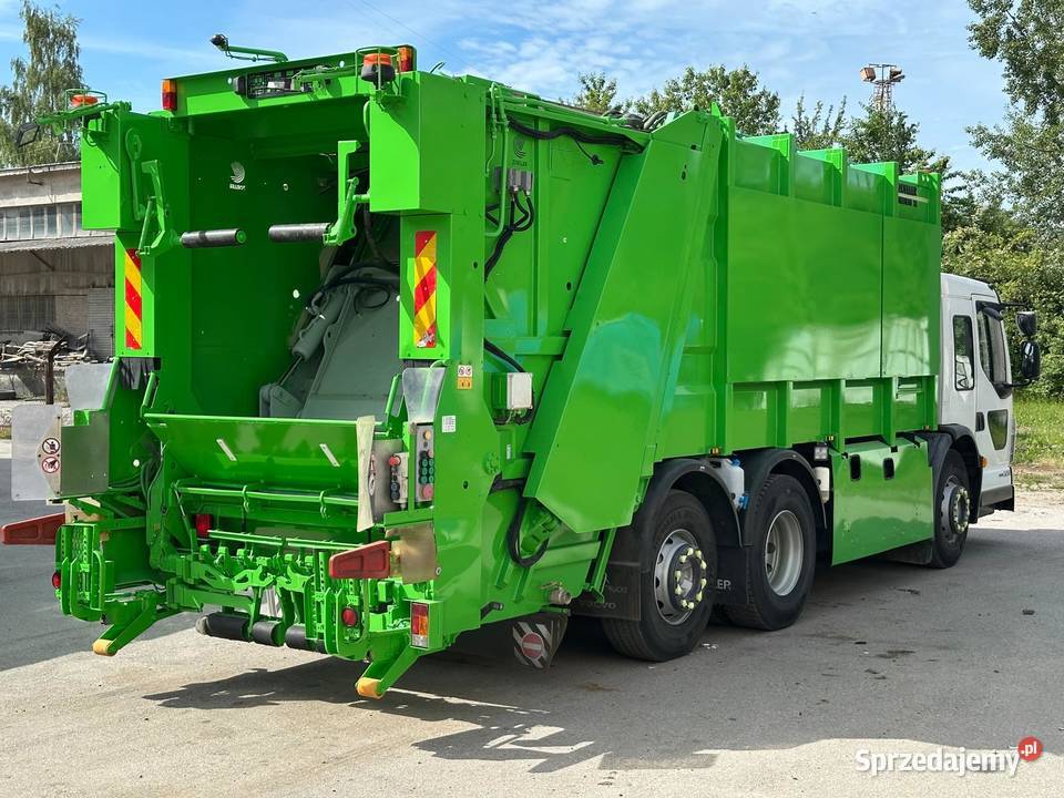 Volvo FE 320 śmieciarka trzyosiowa Zoeller 20m3 sprowadzony Śmieciarki świętokrzyskie Nowiny