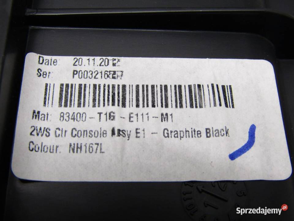 PODŁOKIETNIK TUNEL SCHOWEK HONDA CRV CRV IV sprzedam