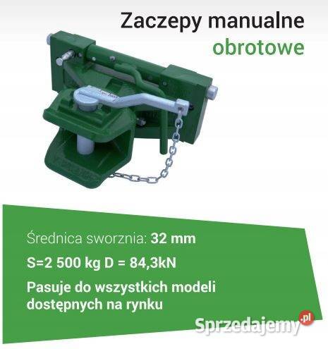 Manualny zaczep obrotowy z płytą przesuwną Kamionna
