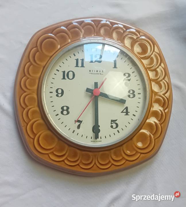 Zawieszany ceramiczny zegar kuchenny Weimar Koźminek