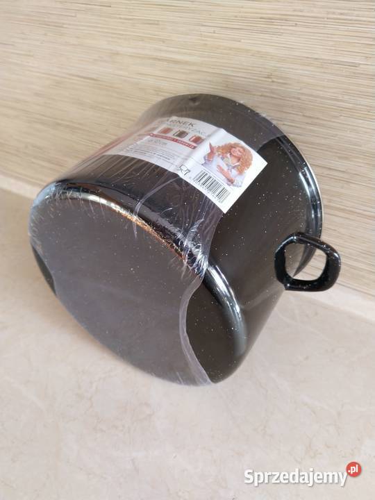 NAJTANIEJ Garnek Emaliowany Do Pasteryzacji czarny Zabrze