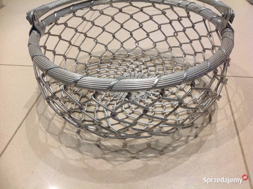 Duży Koszyk Aluminiowy na Owoce Dekoracja Ręczna Nowa Sól