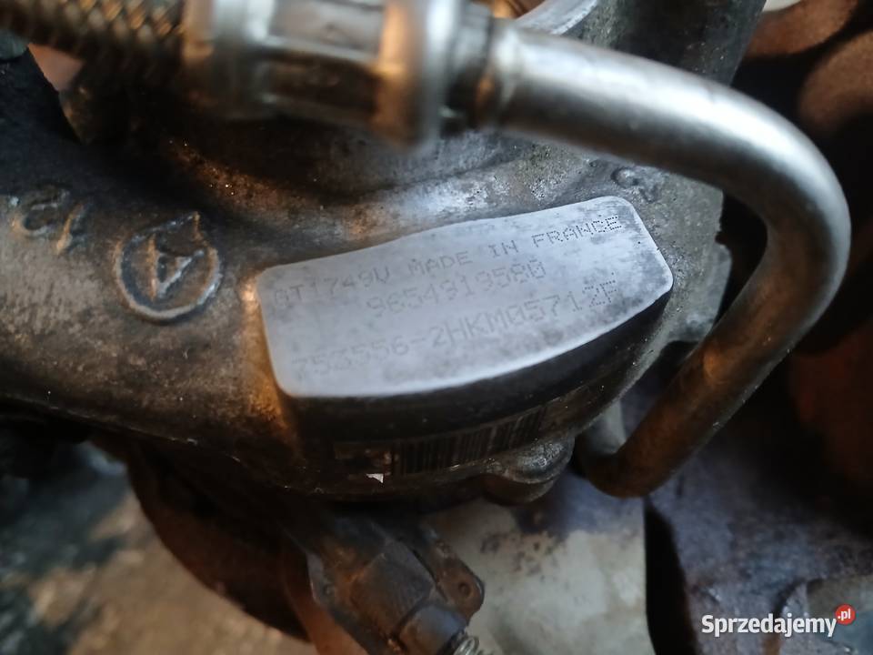 Turbina turbosprężarka Peugeot Citroen 20 HDI Turbosprężarki Turbosprężarki Radłów