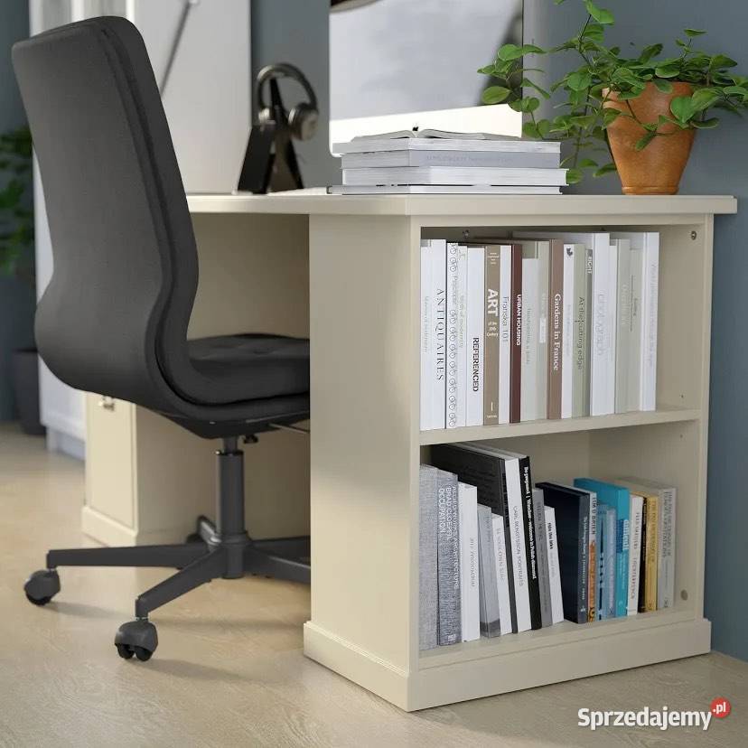 Biurko z Ikea Vebjrn beżowe 140x60 4 szuflady i Warszawa sprzedam
