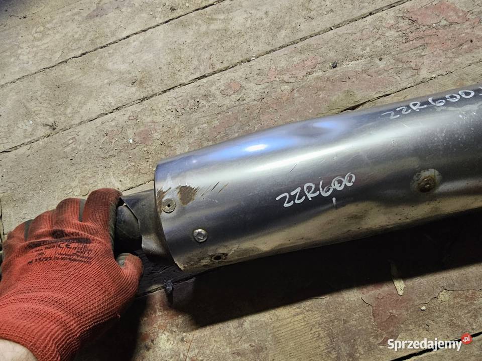 Kawasaki ZZR 600 wydech tłumik lewy ZZR600 rura dolnośląskie