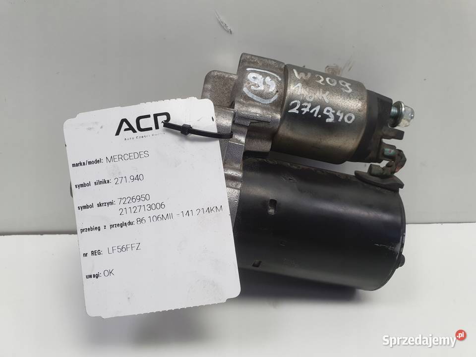 Mercedes W203 CLK W209 18 K ROZRUSZNIK osobowe Części samochodowe Janów