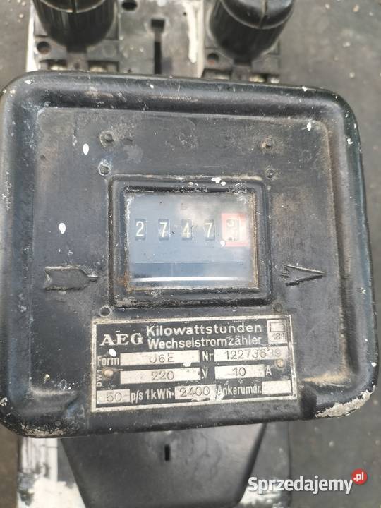 Licznik elektryczny Stary poniemiecki Wodomierze i liczniki Bolesławiec