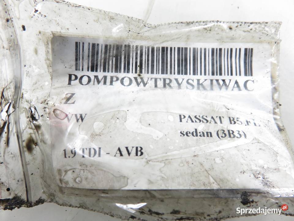 POMPOWTRYSKIWACZ VW GOLF IV PASSAT B5 19 TDI sprzedam