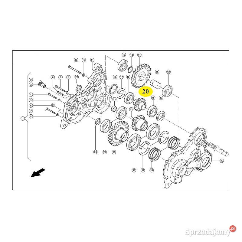 KOŁO ZĘBATE PRZEKŁADNI Z13 CLAAS JAGUAR